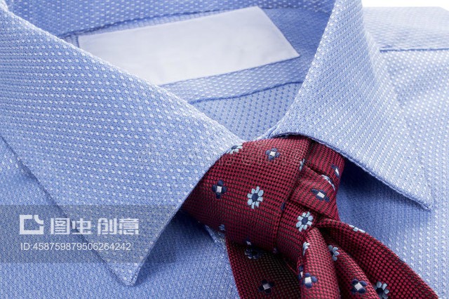 蓝色衬衫领带Shirt blue tie